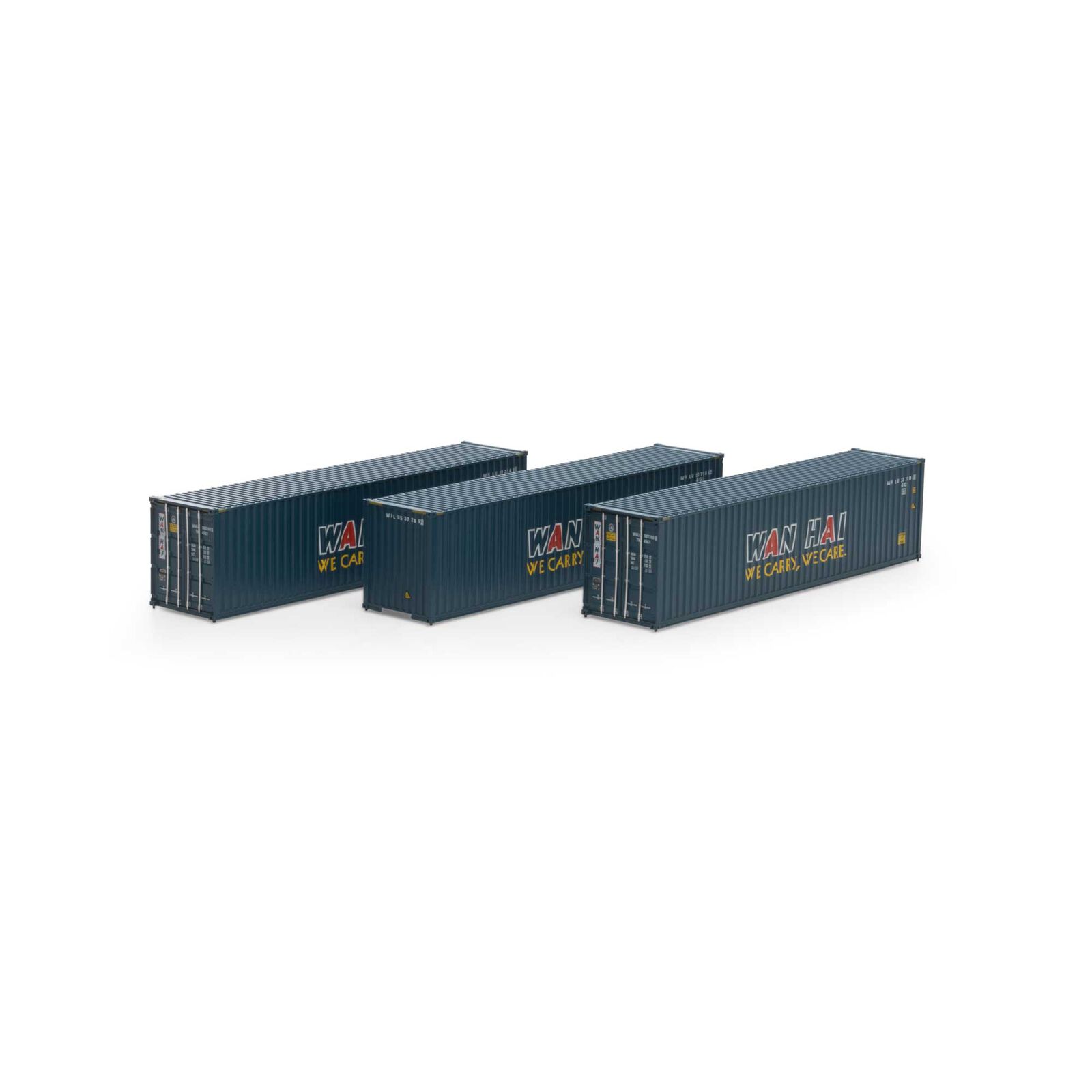 Wan Hai 40' high-cube container 3-pack