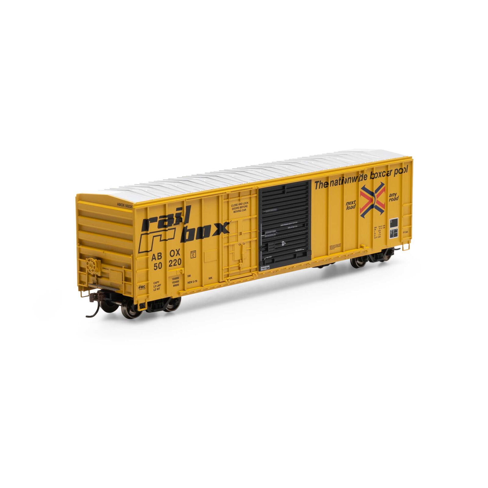 Railbox (early) 50' FMC exterior post combination door boxcar #50220