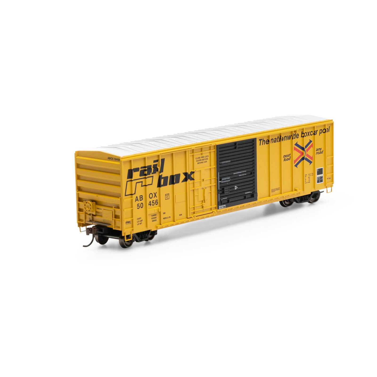 Railbox (early) 50' FMC exterior post combination door boxcar #50456