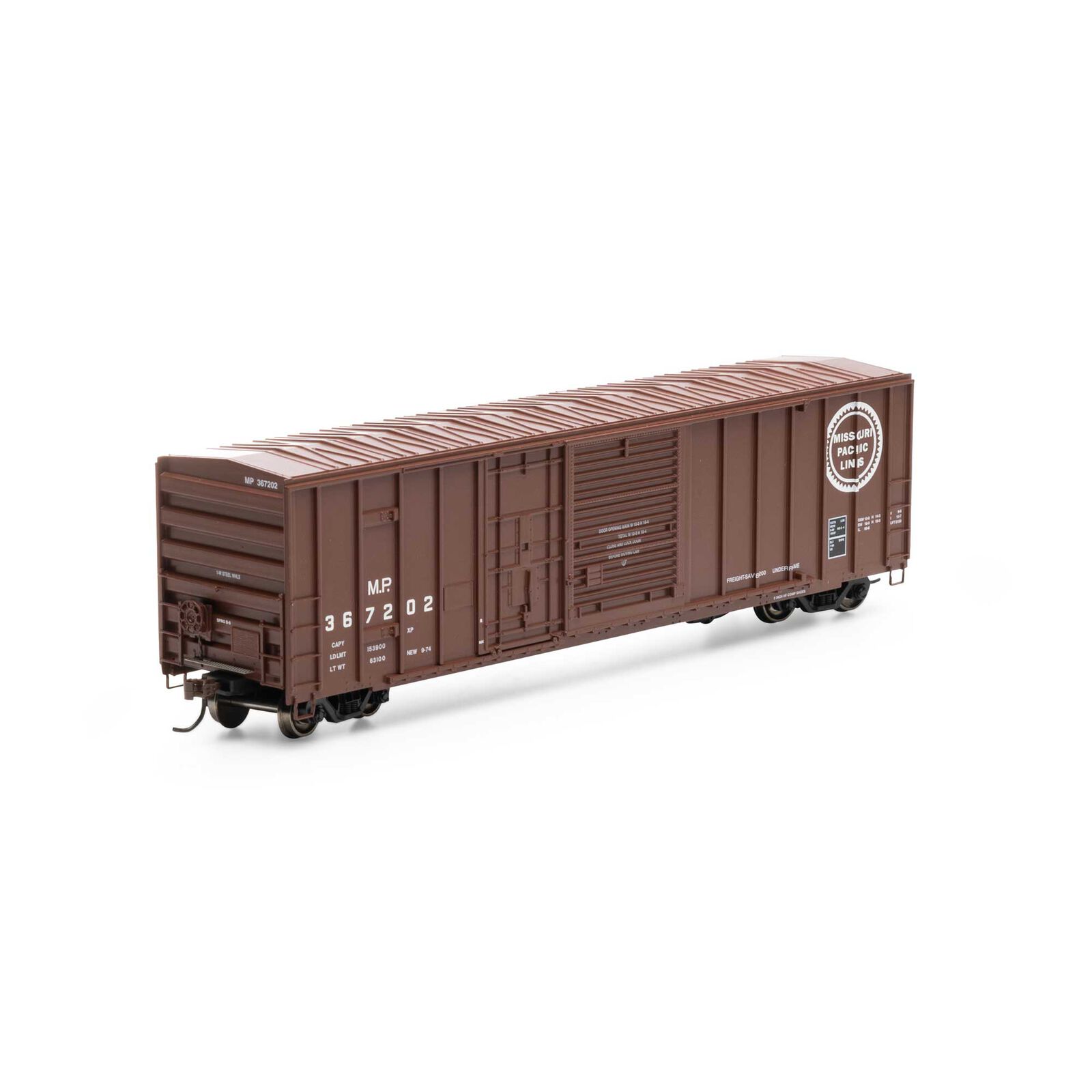 Missouri Pacific 50' FMC exterior post combination door boxcar #367202