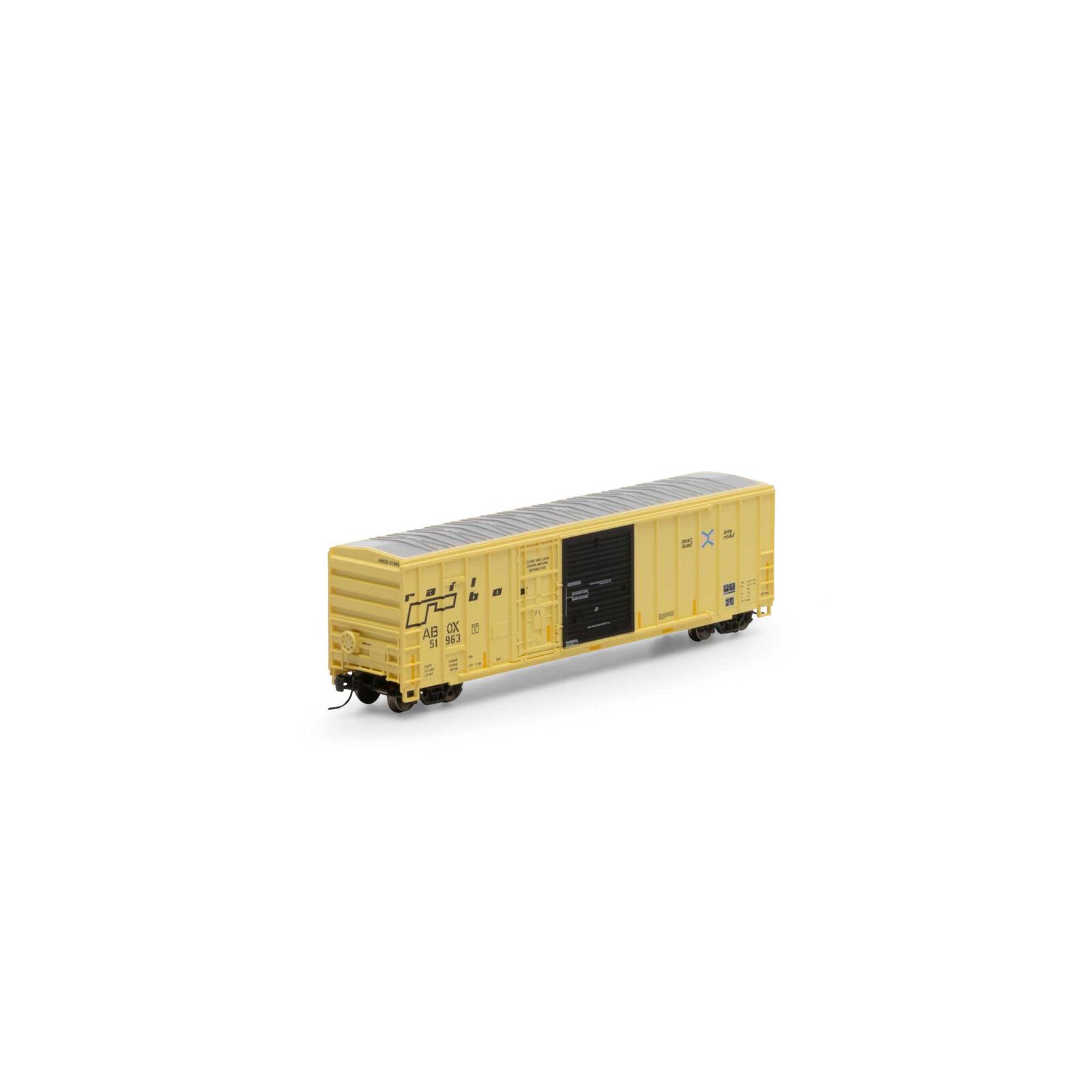 Railbox late 50' FMC exterior post combination door boxcar #51963