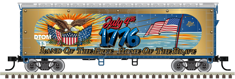 2023 4th of July Holiday Special 40' plug door boxcar #EAGL 76