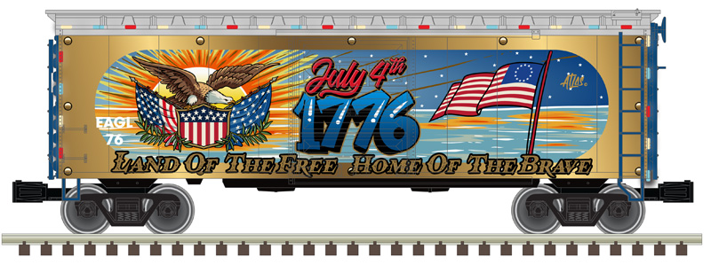 4th of July 2023 Light Up 40' PS-1 boxcar