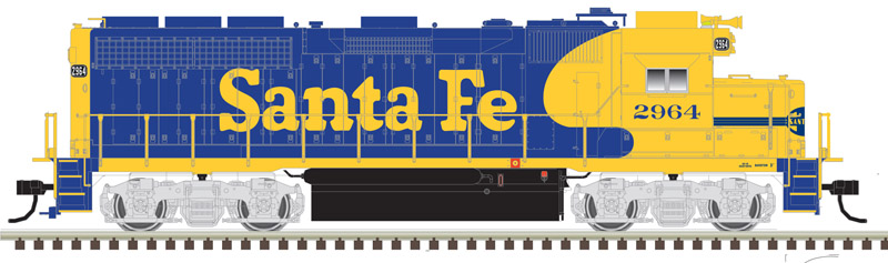 Santa Fe EMD GP40 #2964 With ESU LokSound