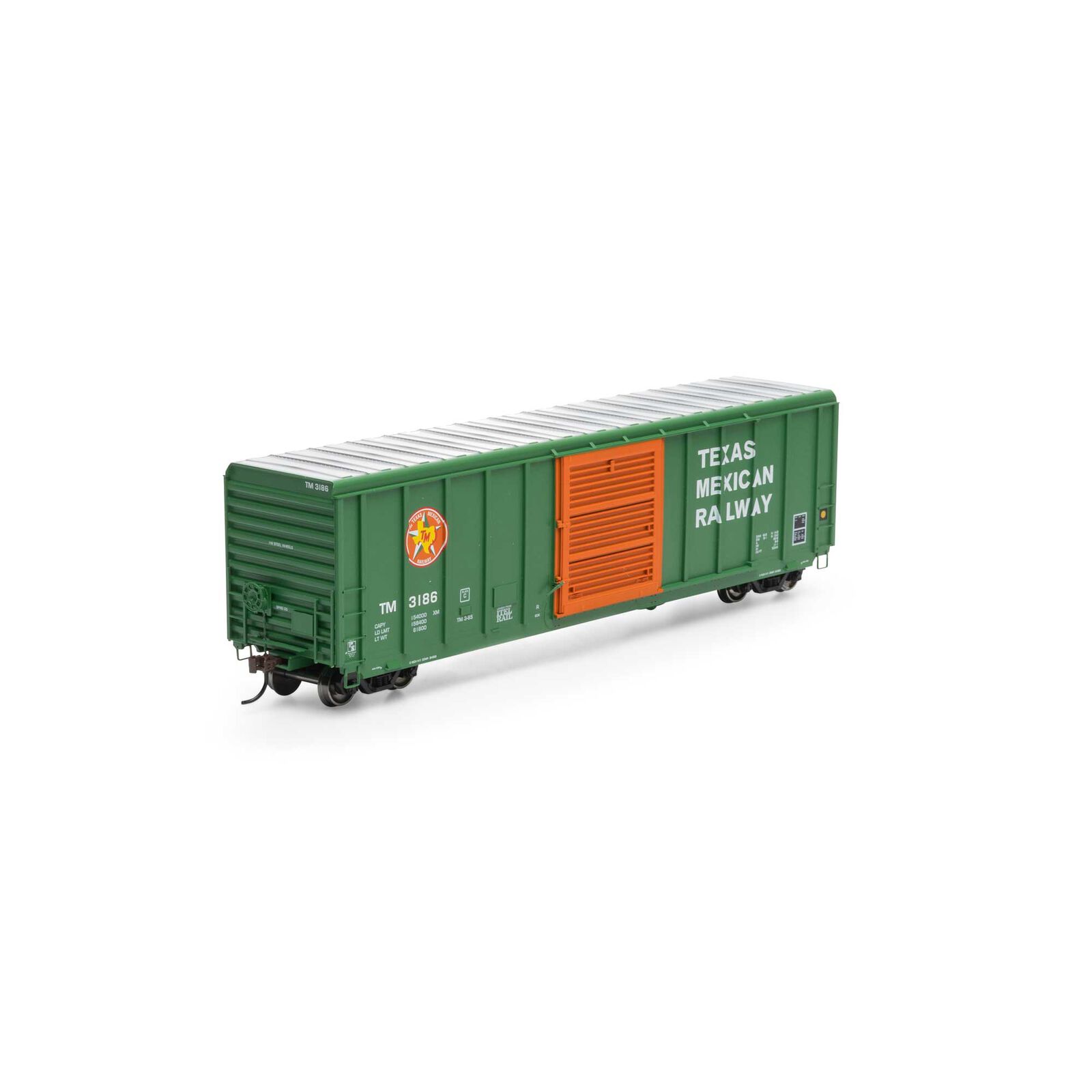 Texas Mexican Railway 50' PS 5344 Box Car #3186