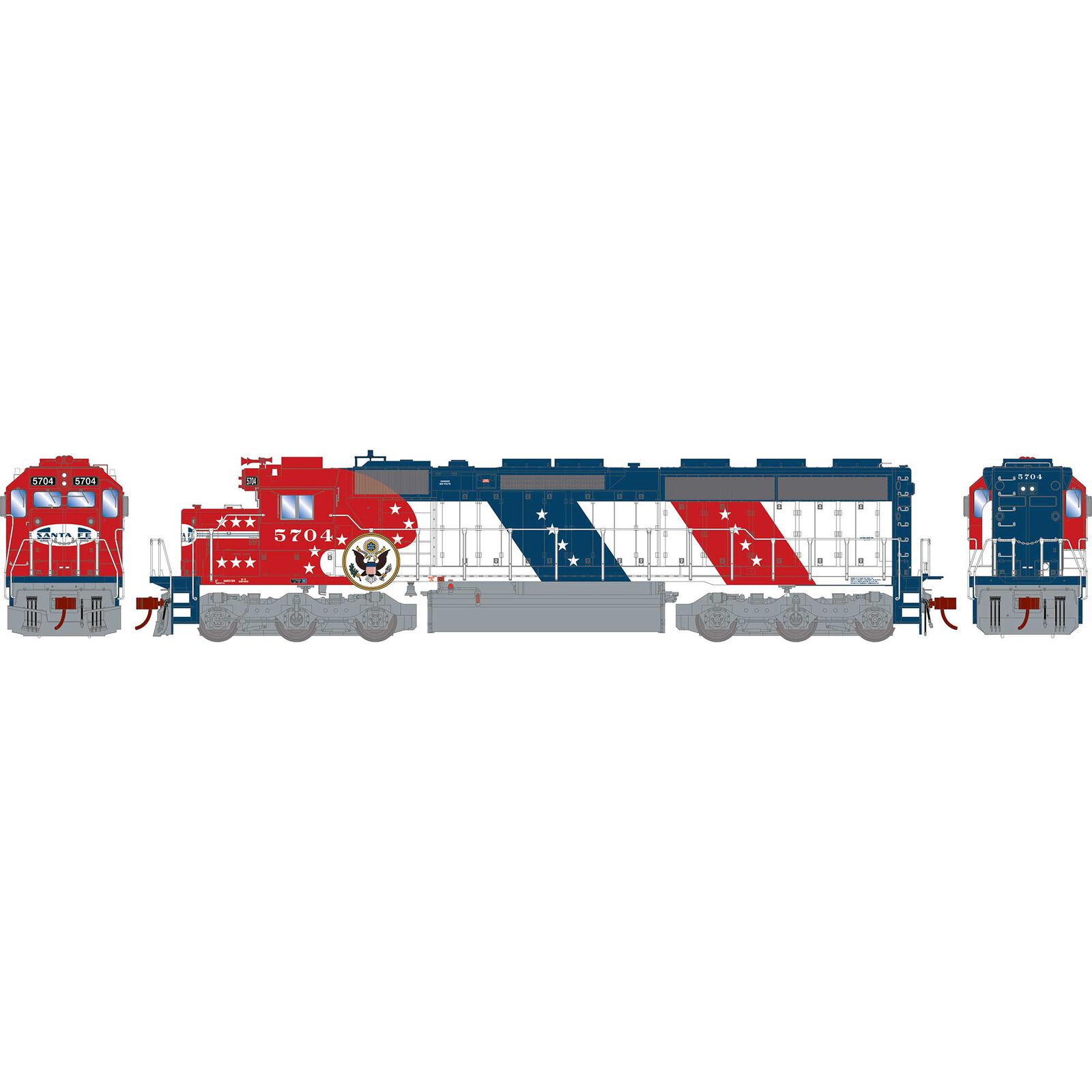 Santa Fe Bicentennial SD45-2 #5704