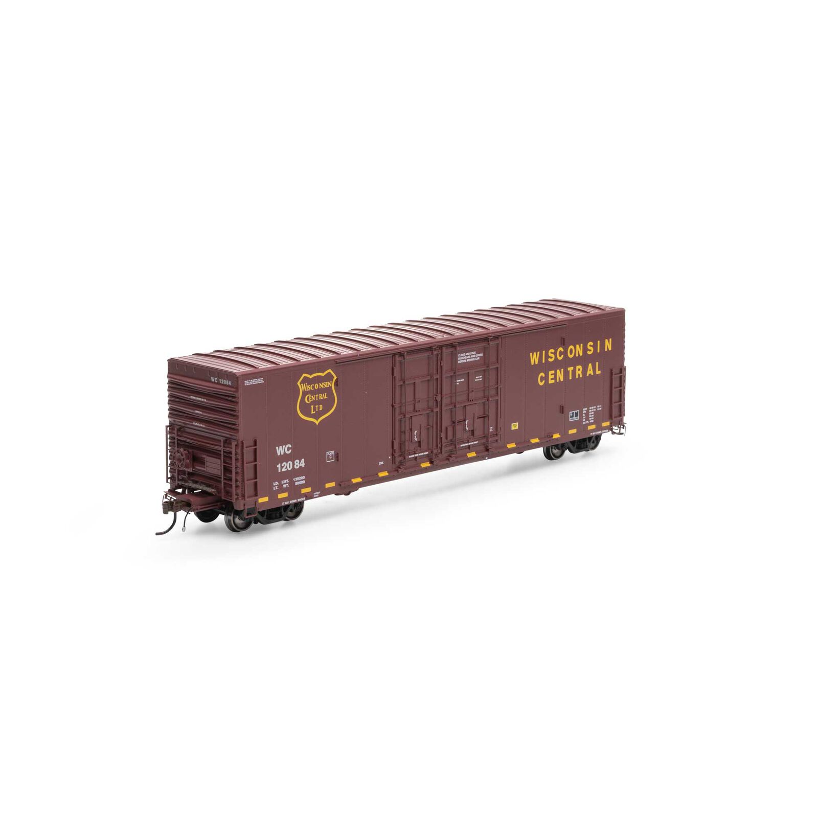 Wisconsin Central 50' PC&F Box Car 6' + 8' YSD Plug Door #12084