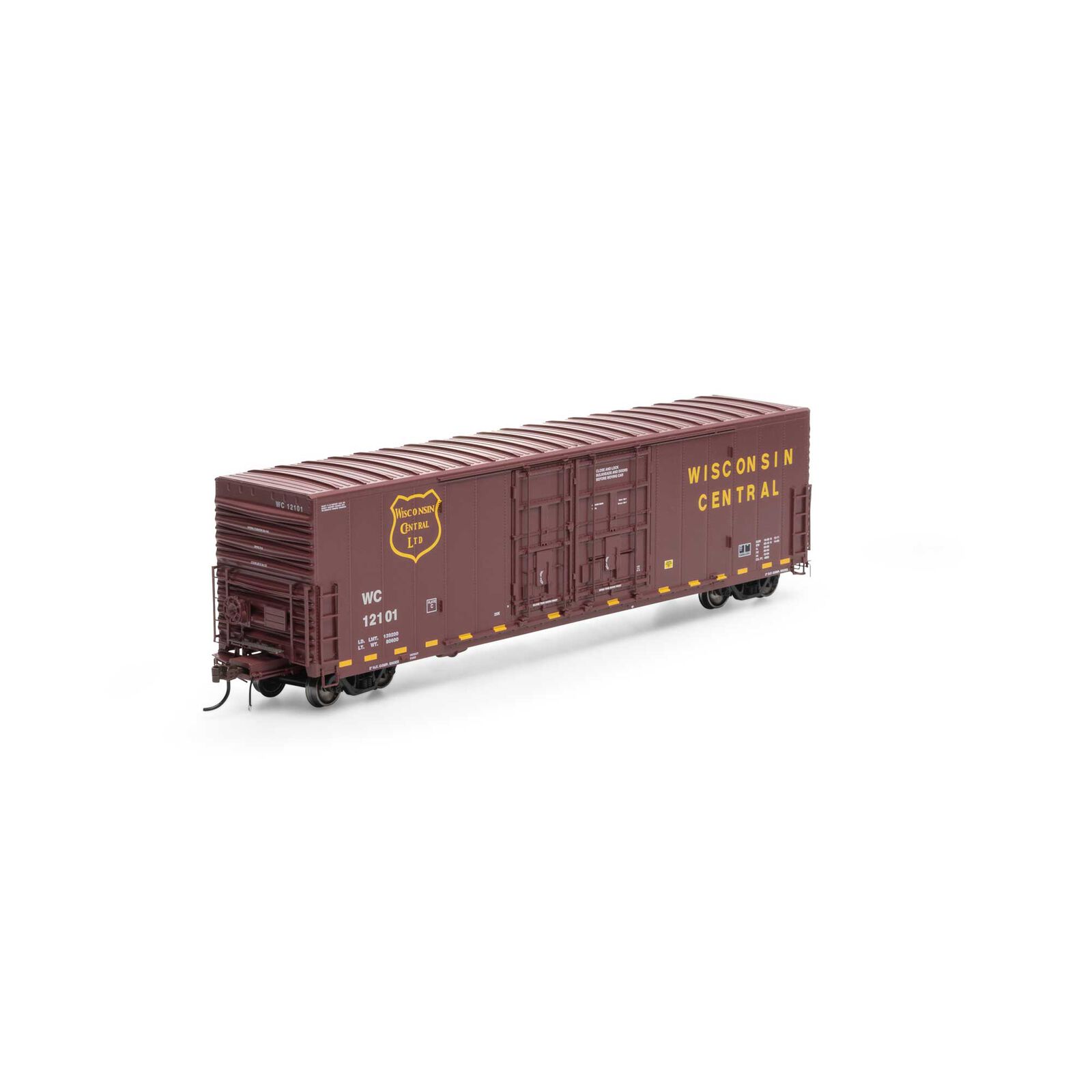 Wisconsin Central 50' PC&F Box Car 6' + 8' YSD Plug Door #12101