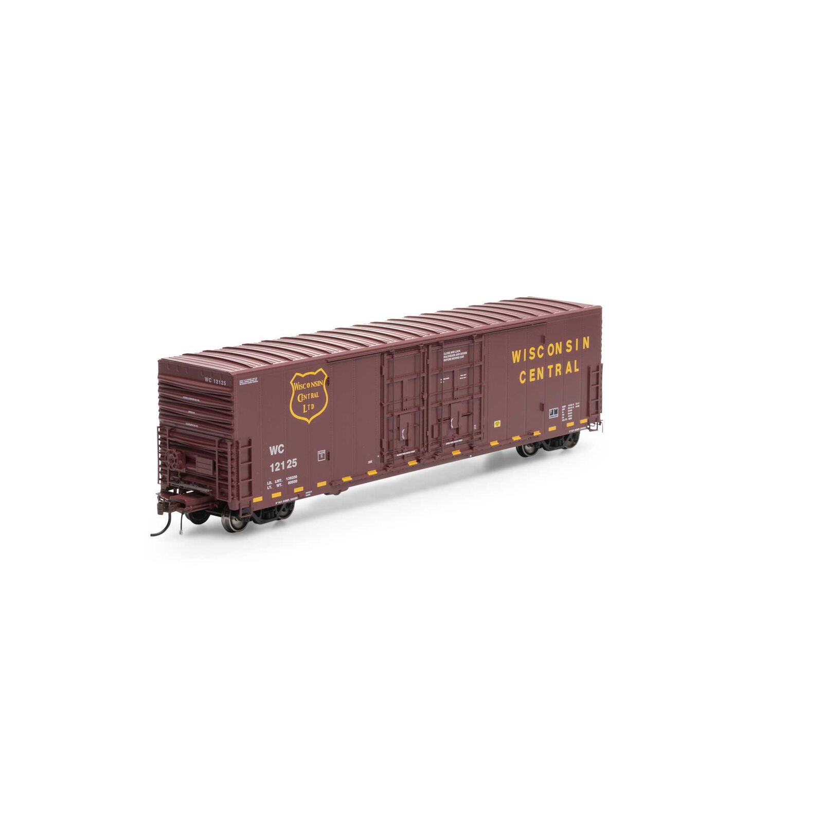 Wisconsin Central 50' PC&F Box Car 6' + 8' YSD Plug Door #12125