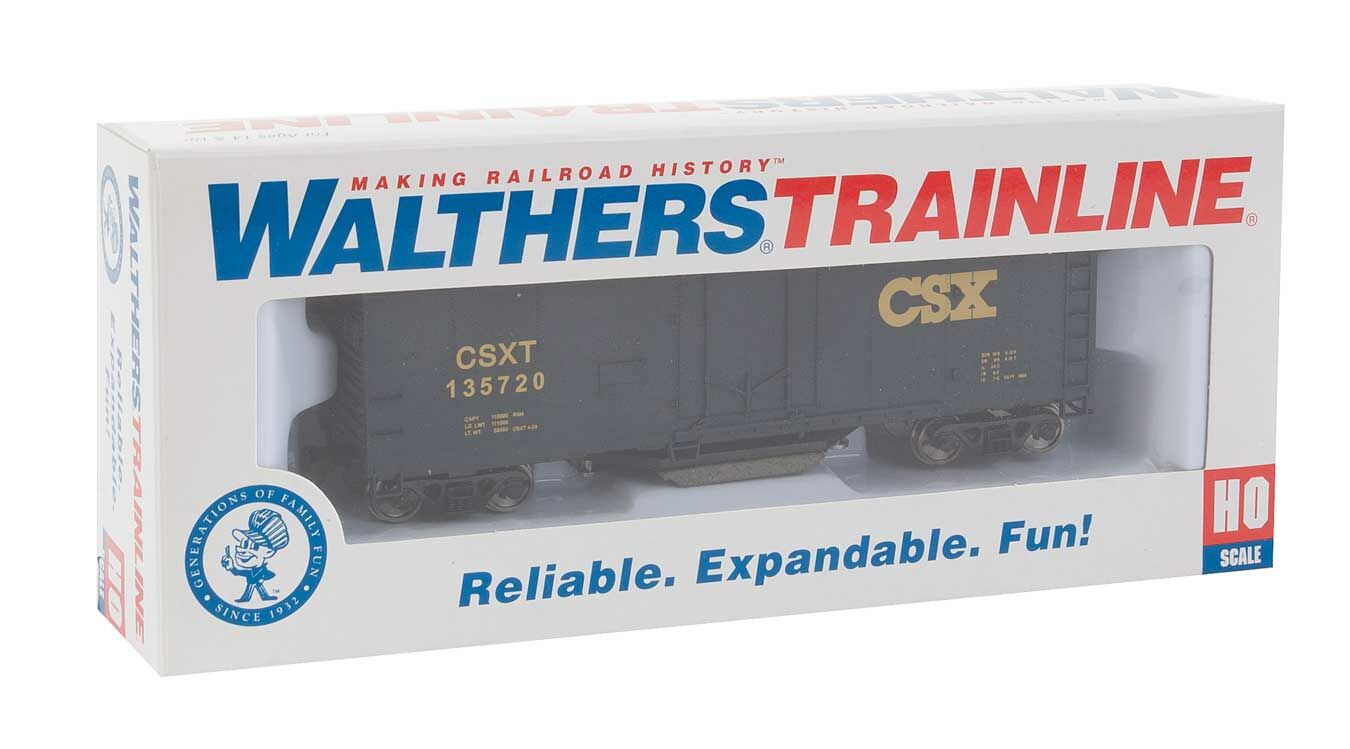 CSX 40' plug door track cleaning boxcar