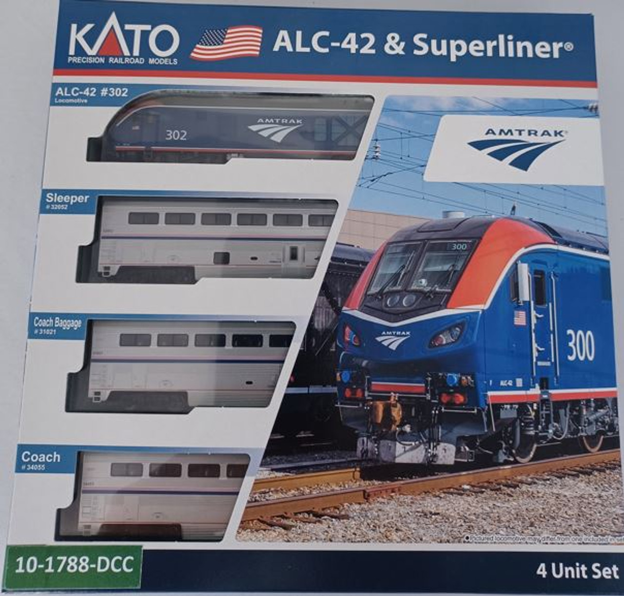 Amtrak ALC-42 & Superliner Phase VI 4-Unit "Starter Series" Set w/DCC
