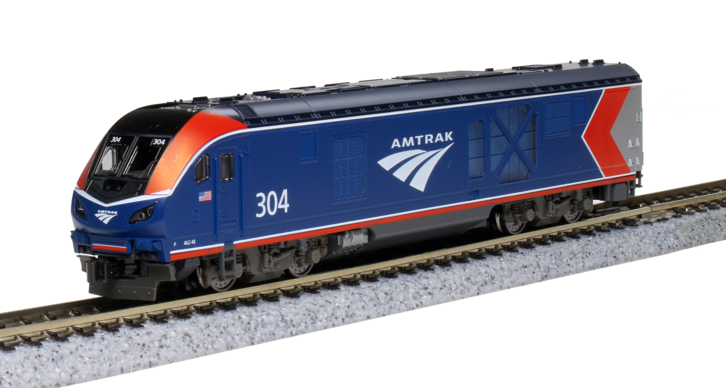 Amtrak phase VI ALC-42 Charger #304 with DCC