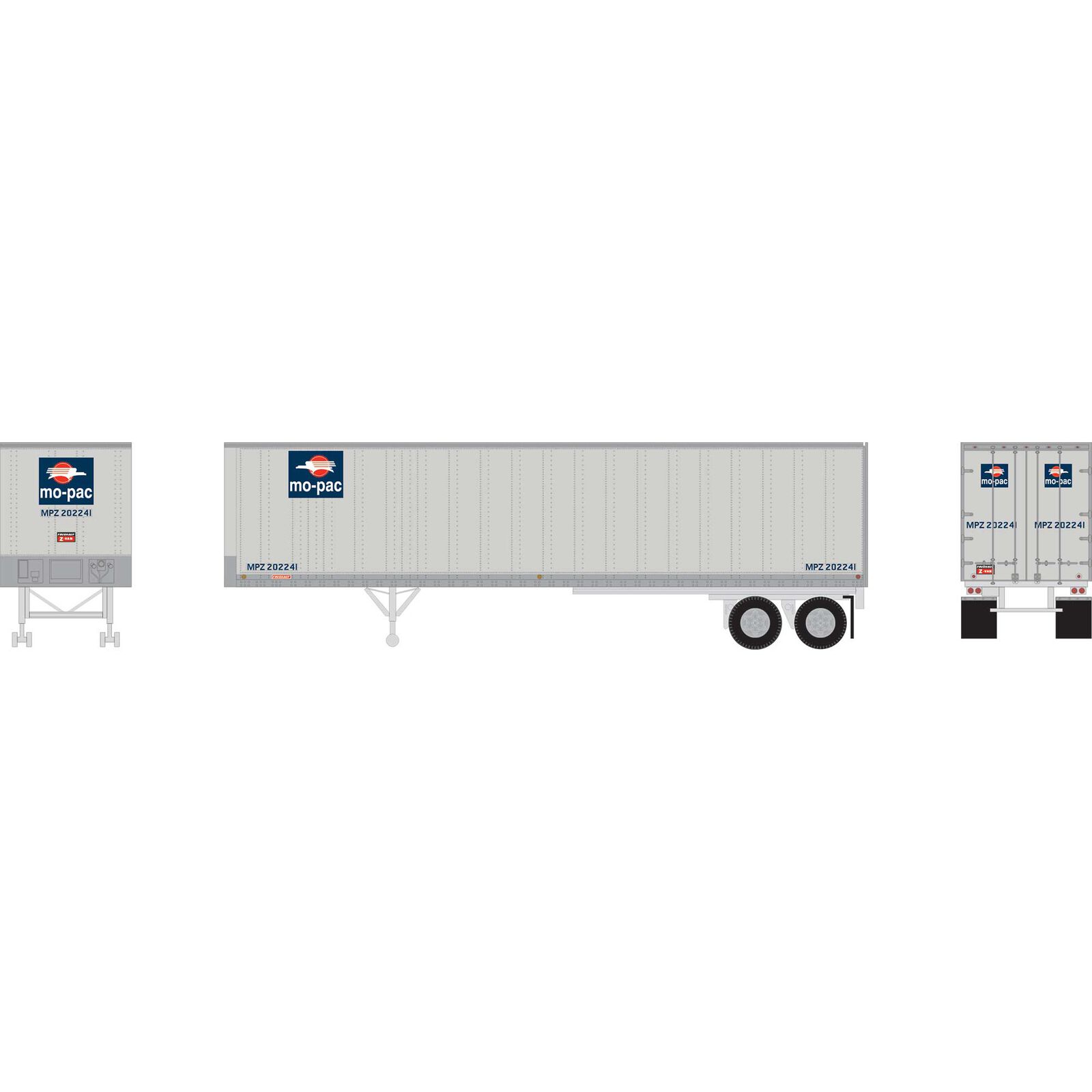 Mopac 40' Fruehauf z-Van trailer #202241