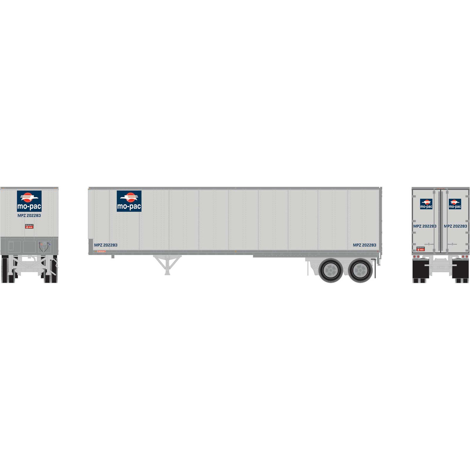 Missouri Pacific 40' smooth side Z-Van trailer #202283