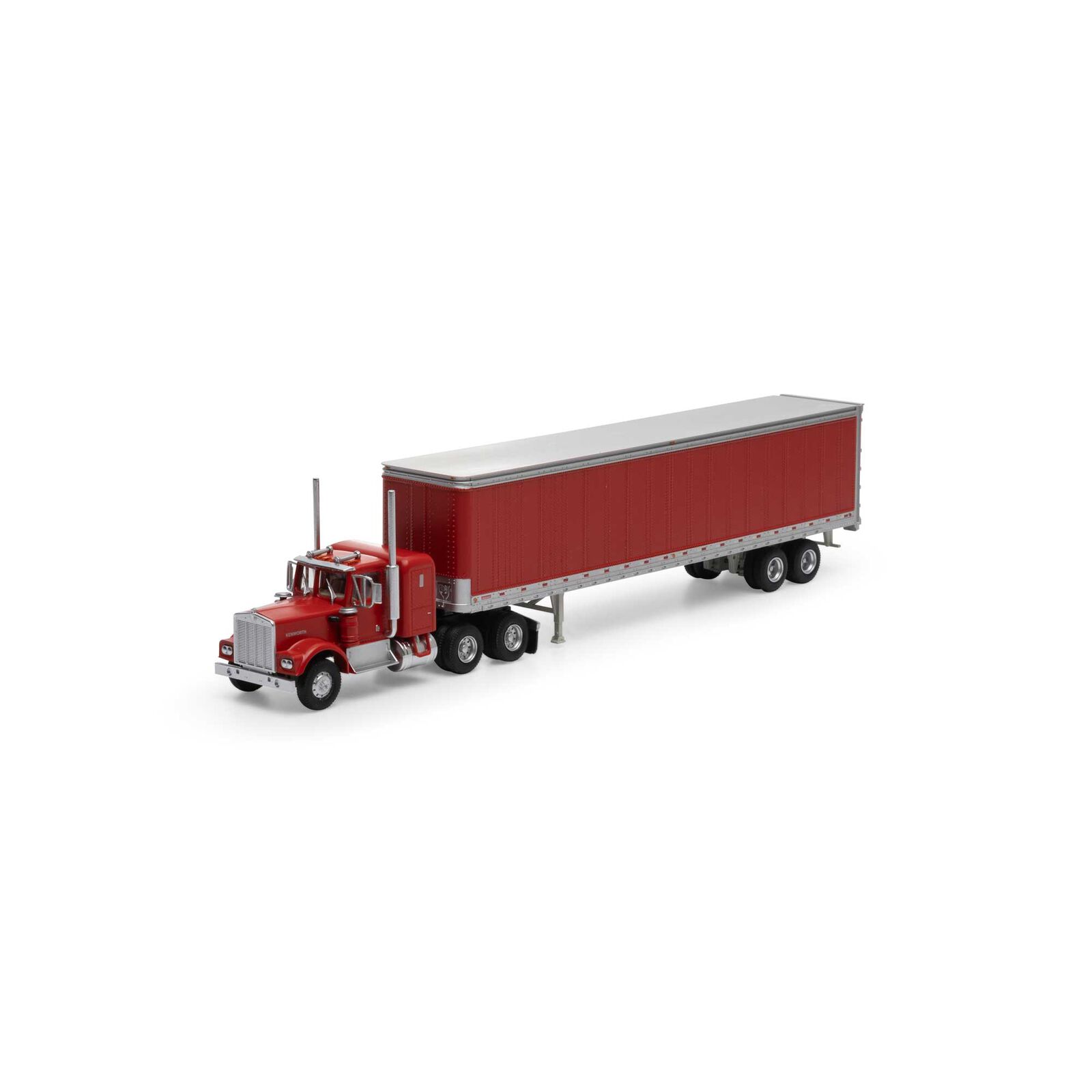 red Kenworth tractor with 45' trailer