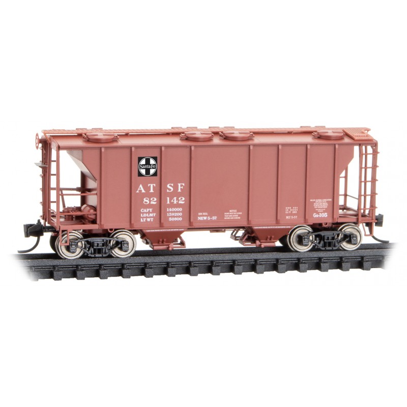 Atchison, Topeka & Santa Fe PS-2 2-Bay Covered Hopper #82142