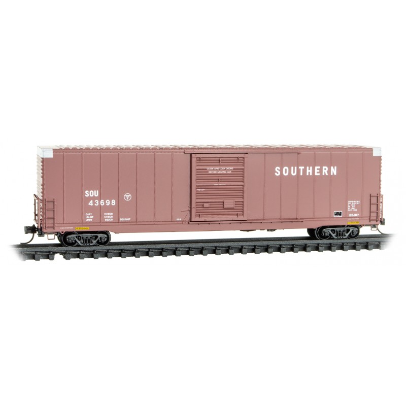 Southern 60' Box Car Excess Height Single Door Rivet Side #43698