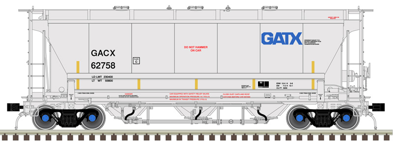 General American Trinity 3230 covered hopper #62772