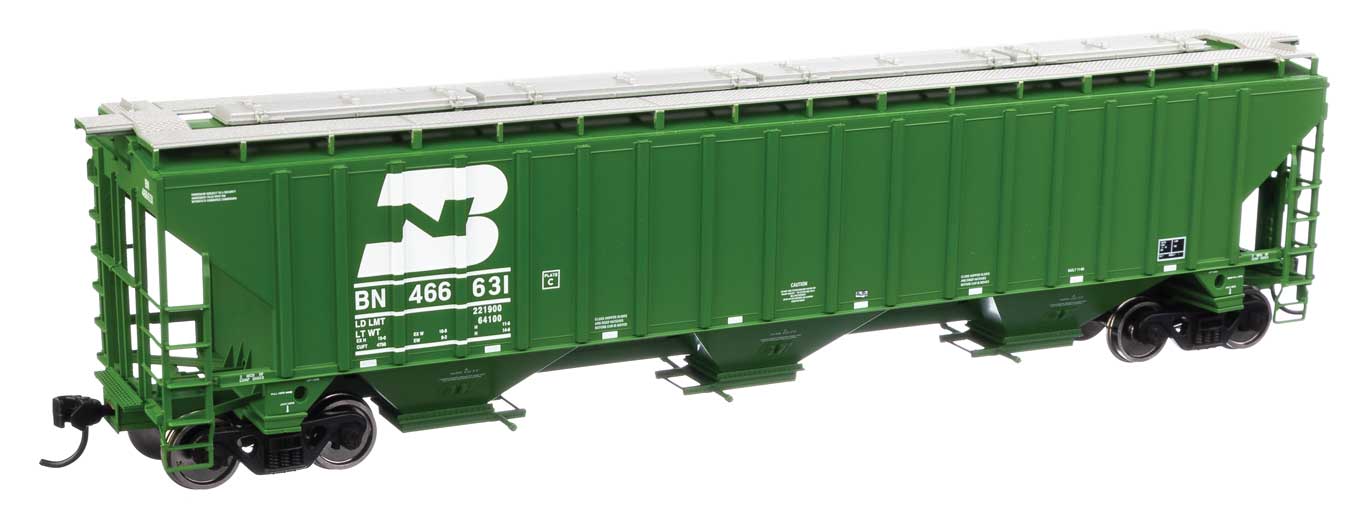 Burlington Northern Trinity 4750 3-Bay Covered Hopper #466631