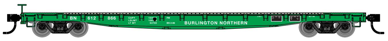 Burlington Northern 53' GSC Flat Car #612866