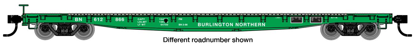 Burlington Northern 53' GSC Flat Car #612898