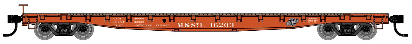 Minneapolis & St. Louis 53' GSC Flat Car #16203