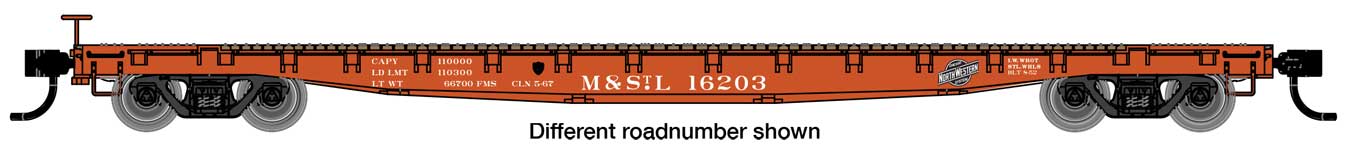 Minneapolis & St. Louis 53' GSC Flat Car #16237
