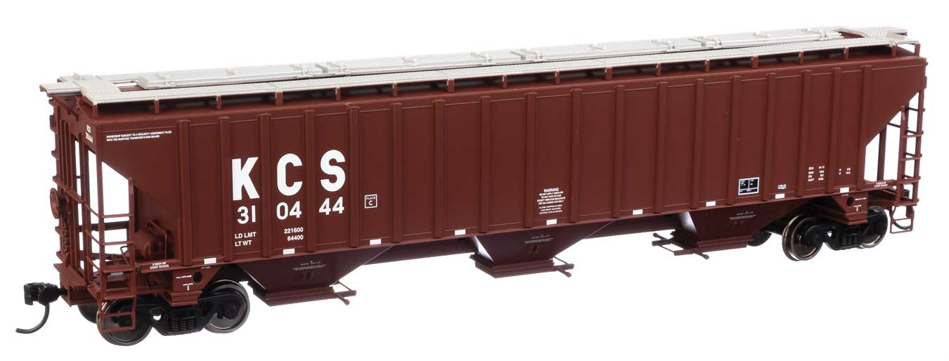 Kansas City Southern Trinity 4750 3-Bay Covered Hopper #310444
