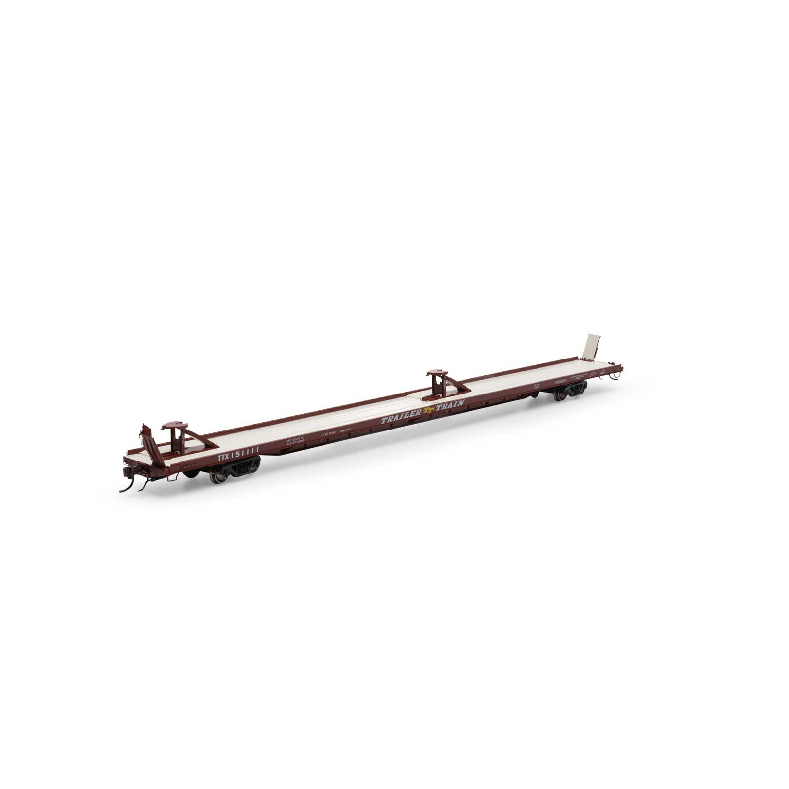 Trailer Train (brown) F89F 89' flatcar #151111