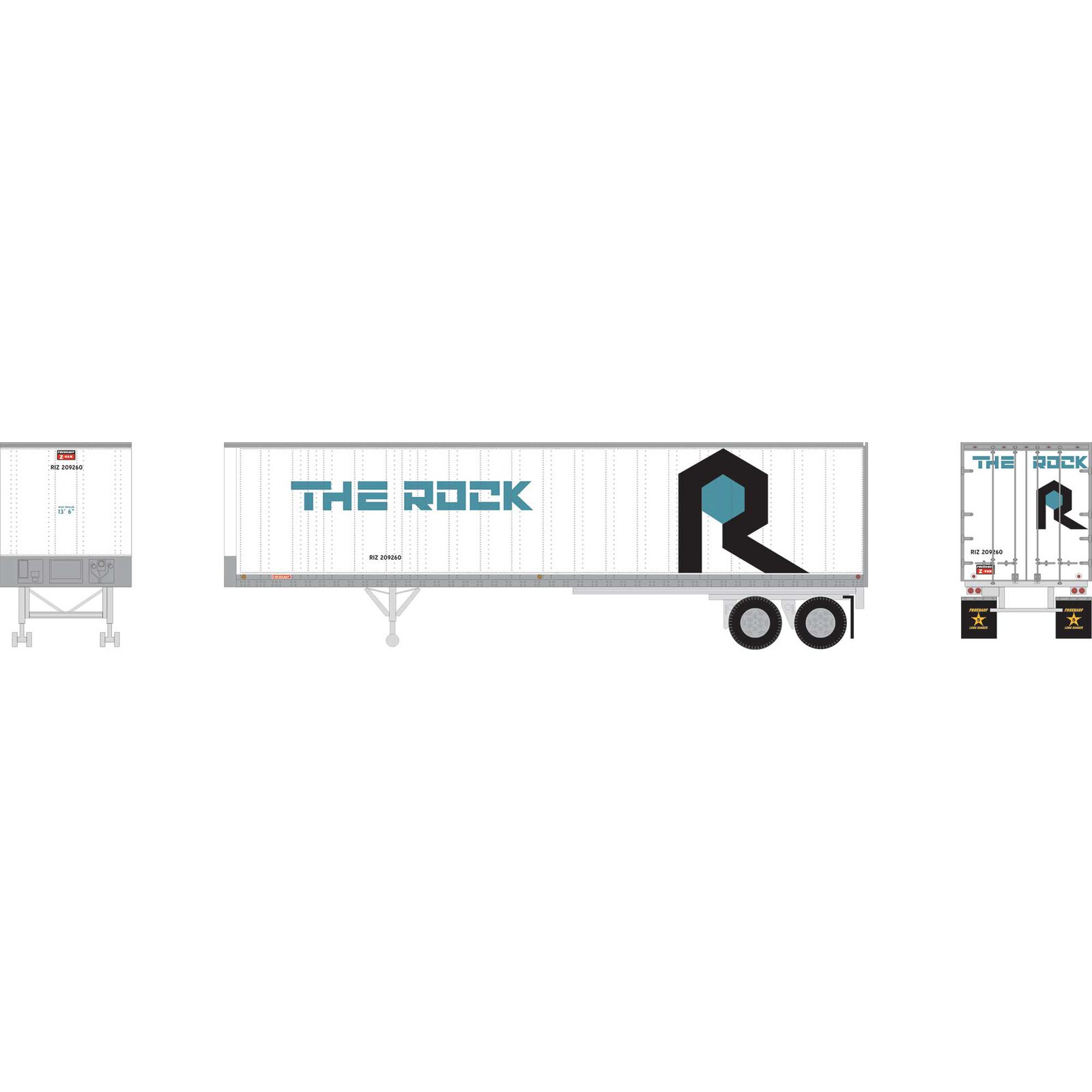 The Rock 40' Fruehauf Z-Van trailer #209260