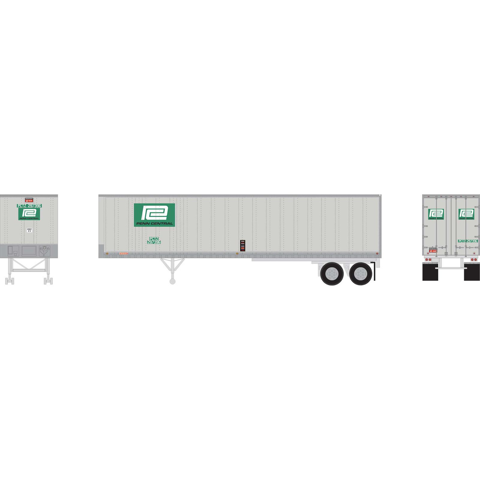 Penn Central 40' Fruehauf Z-Van trailer #297396