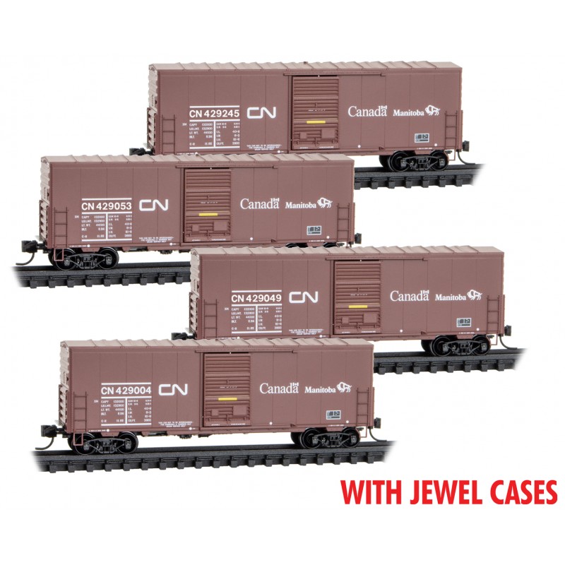 Canadian National 4-Car Runner Pack #214 With Jewel Cases
