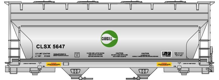 Cargill 2-Bay ACF Covered Hopper