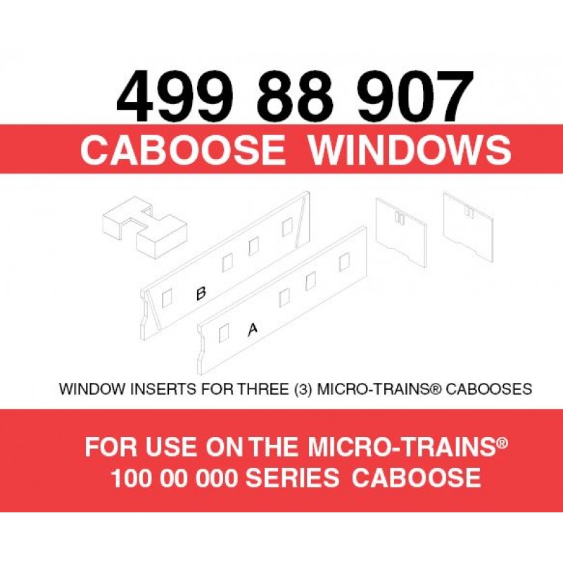 Caboose Windows 3-Pack