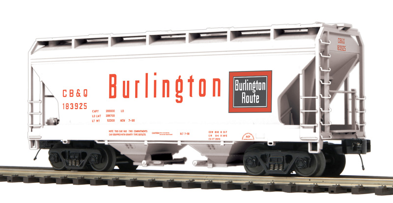 Burlington Route ACF 2-bay centerflow hopper #184158