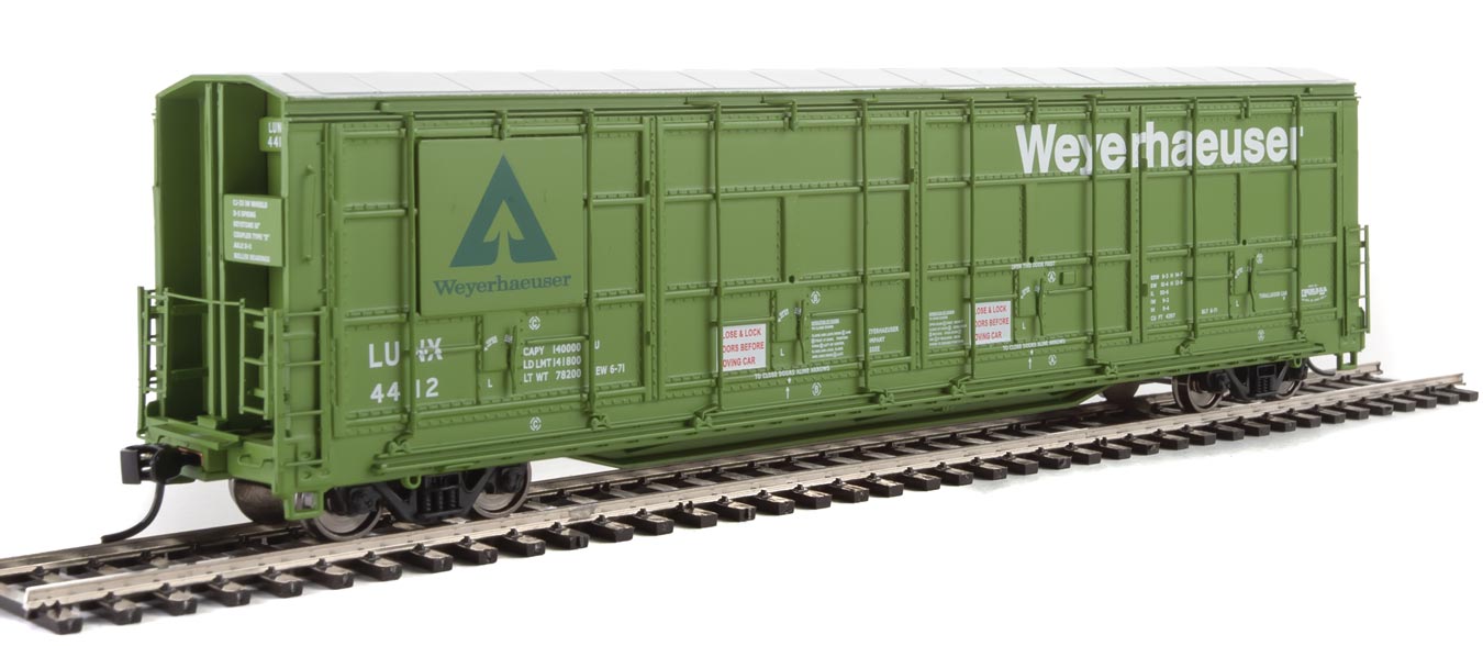 Weyerhaeuser 56' Thrall All-Door Box Car #4412