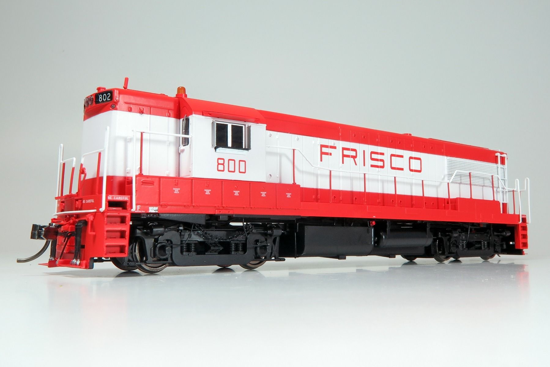 Frisco (Mandarin Orange Scheme) high hood GE U25B #803