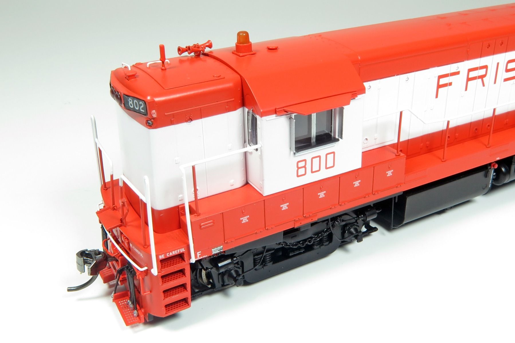 Frisco (Mandarin Orange Scheme) high hood GE U25B #803