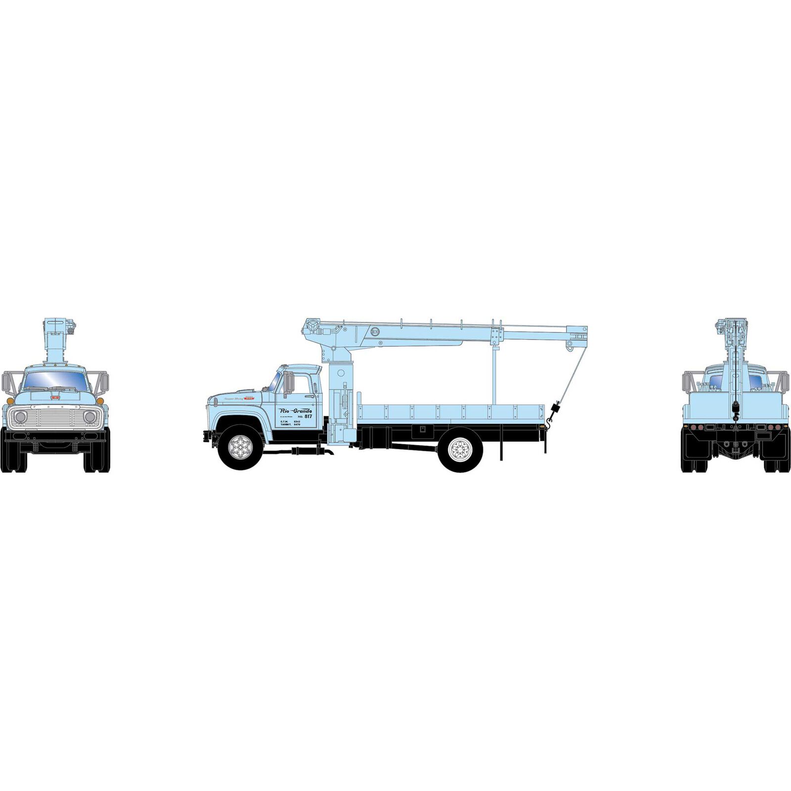 Denver & Rio Grande Western Ford F-850 Boom Truck #817