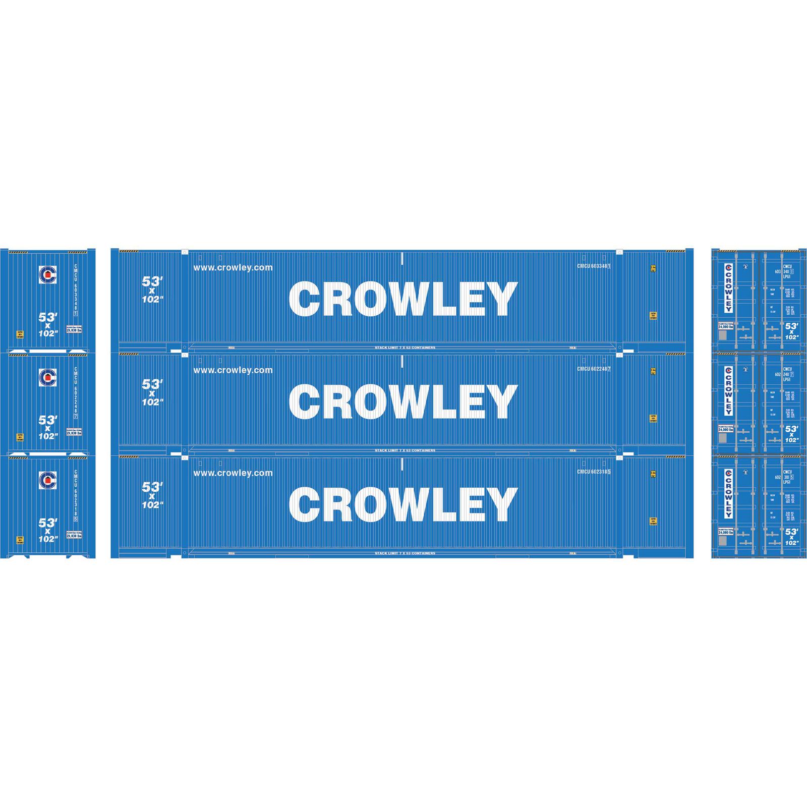 Crowley 53' Jindo Container 3-Pack #2