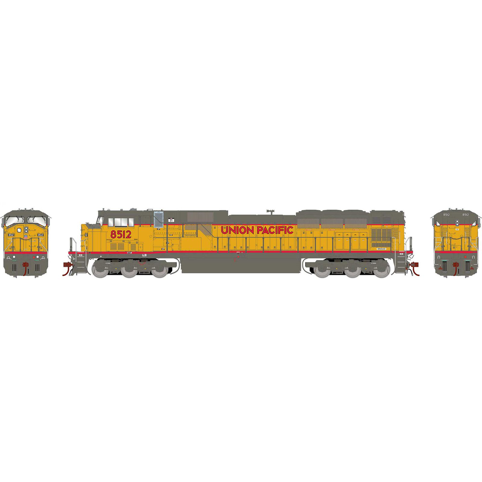 Union Pacific SD90MAC #8512 With Tsunami2