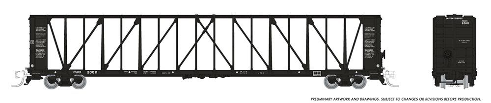 Mississippi Delta NSC 73' centerbeam flatcar 6-pack