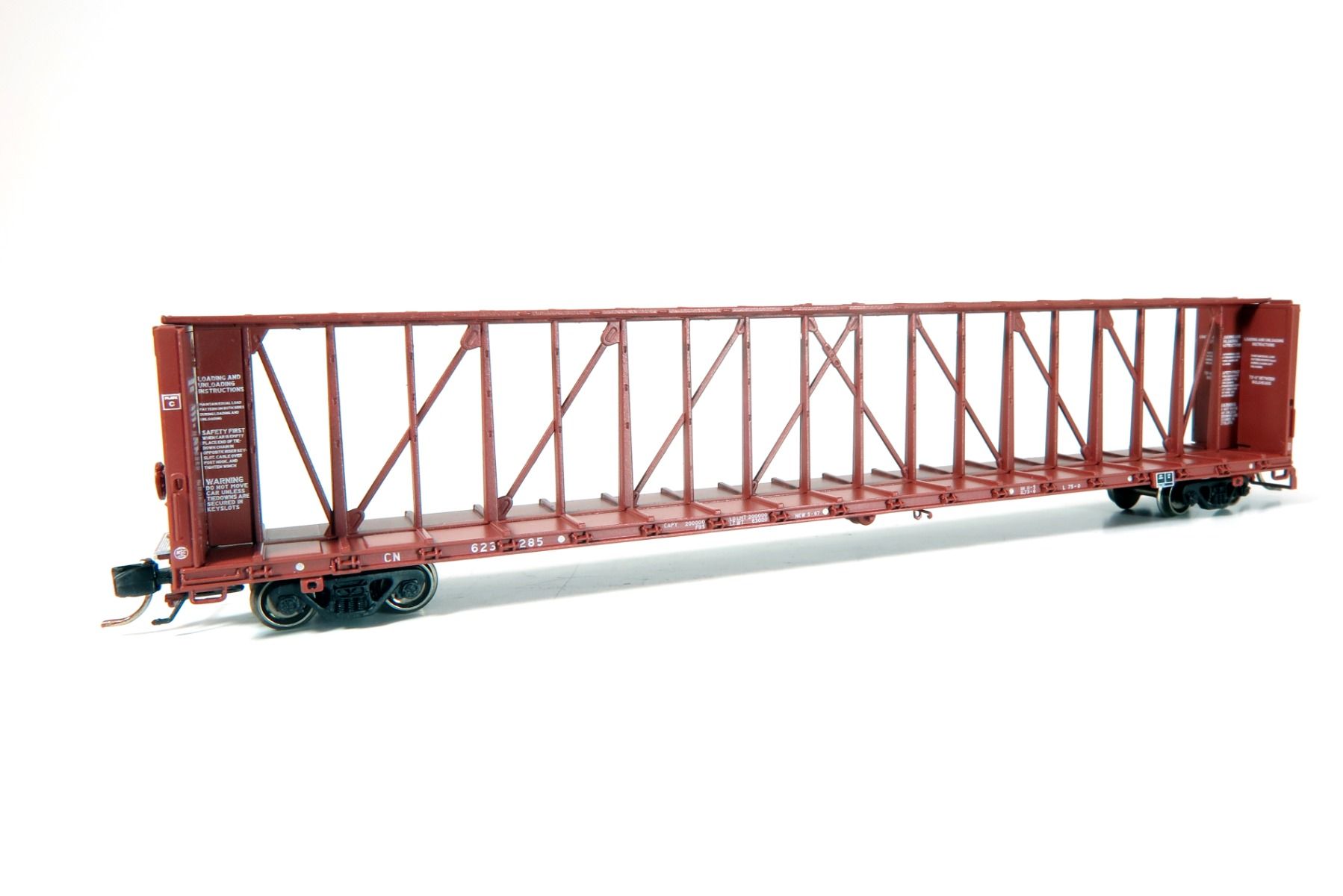 Canadian National Brown NSC 73' Centerbeam Flatcar #623285