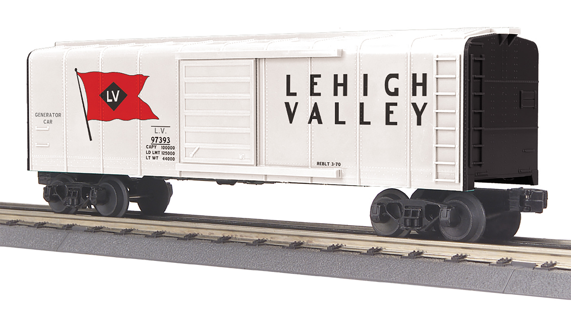 Lehigh Valley rounded roof boxcar #97393