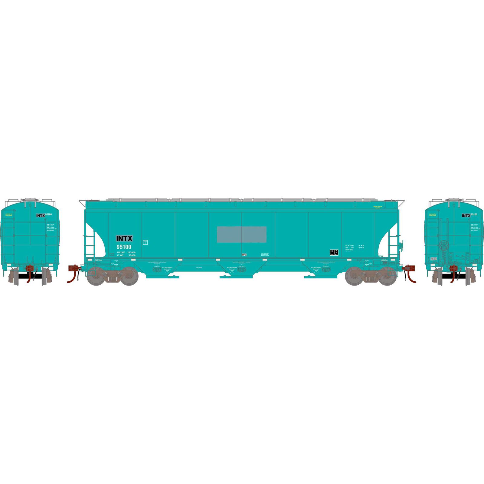 Interstate Commodities Inc. Trinity Covered Hopper #95100