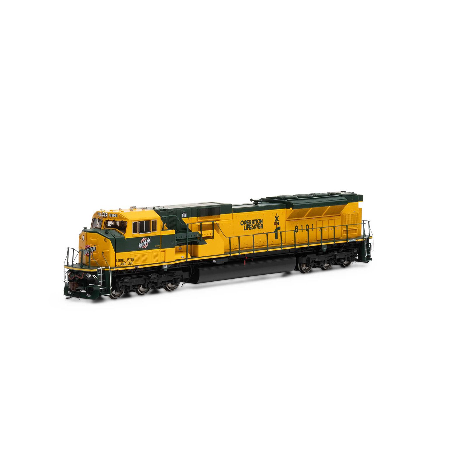 Chicago & North Western SD80MAC #8101 with Tsunami2