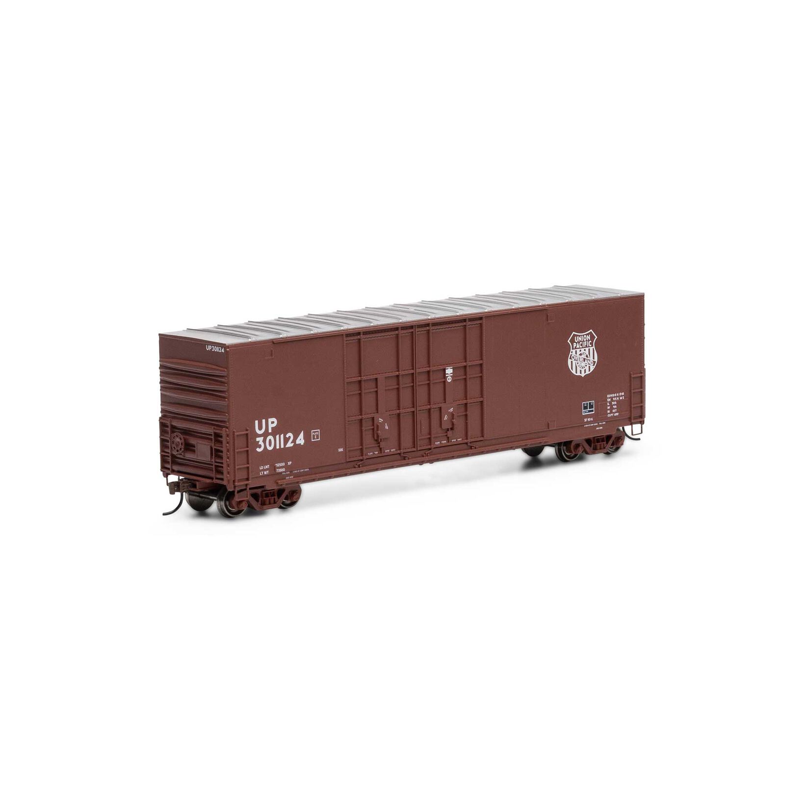 Union Pacific 50' high cube double plug door boxcar #301124