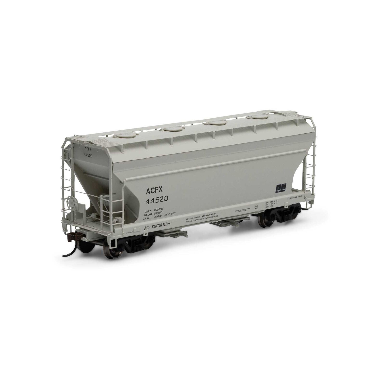 ACF Leasing ACF 2970 2-bay covered hopper #44520