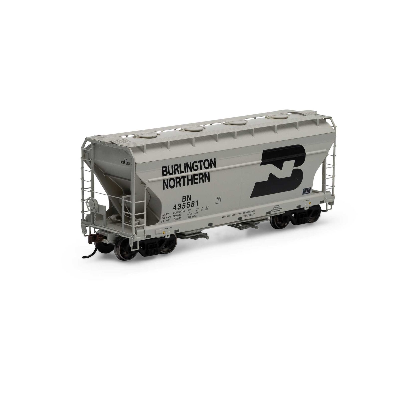 Burlington Northern ACF 2970 2-bay covered hopper #435581
