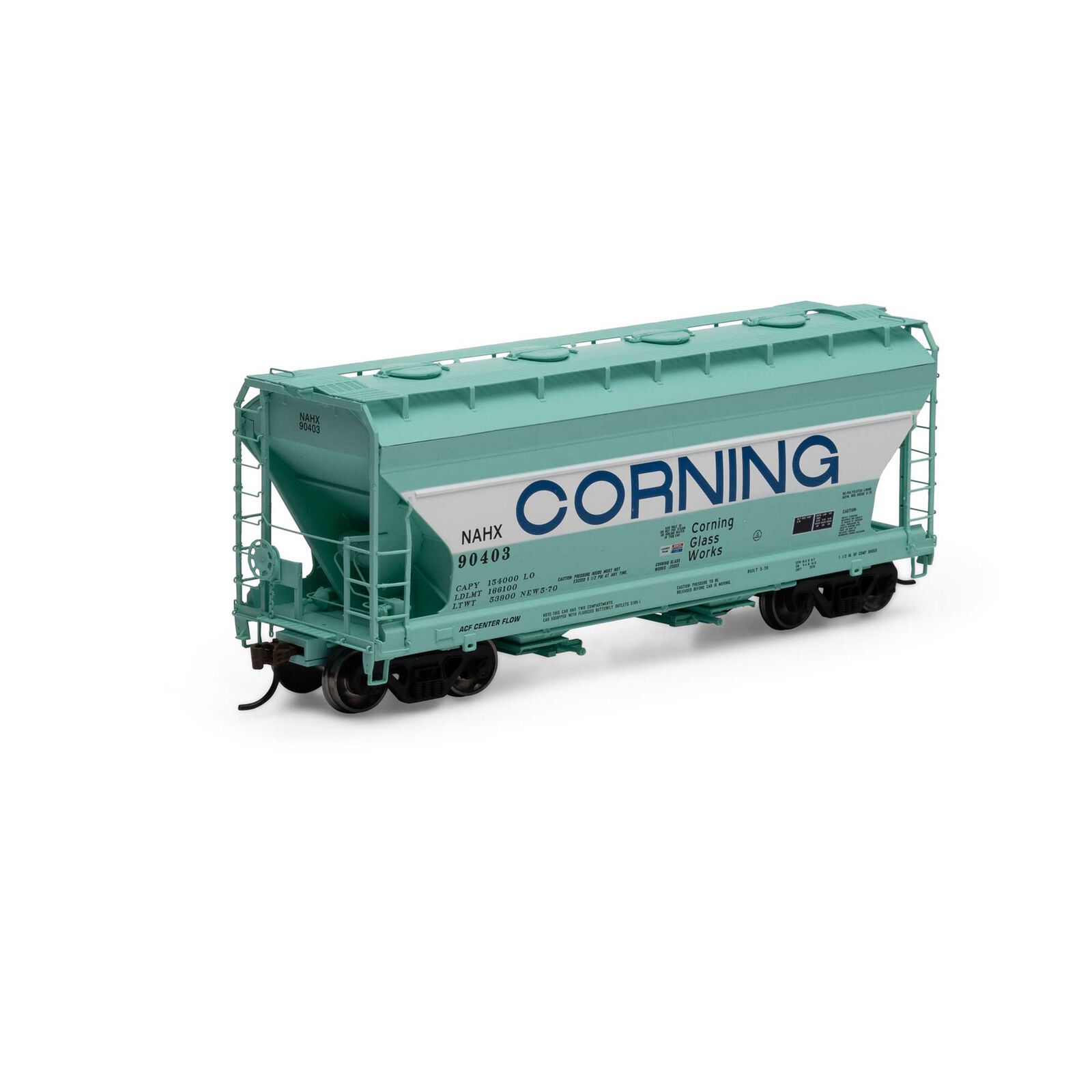 Corning Glass Works ACF 2970 2-bay covered hopper #90403